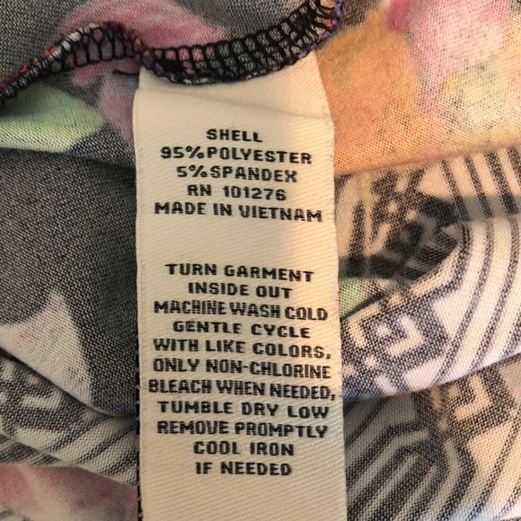 ECI Slouch Neck Multi Color Sleeveless Blouse Large - Picture 7 of 8